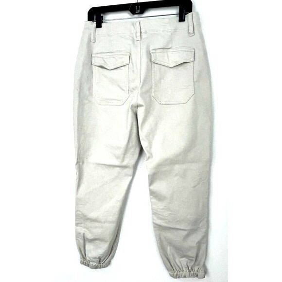 Cabi Compass Women Sz 10 Beige Oyster Pant Ankle Zipper Large Pockets Comfort E1 - Picture 4 of 12